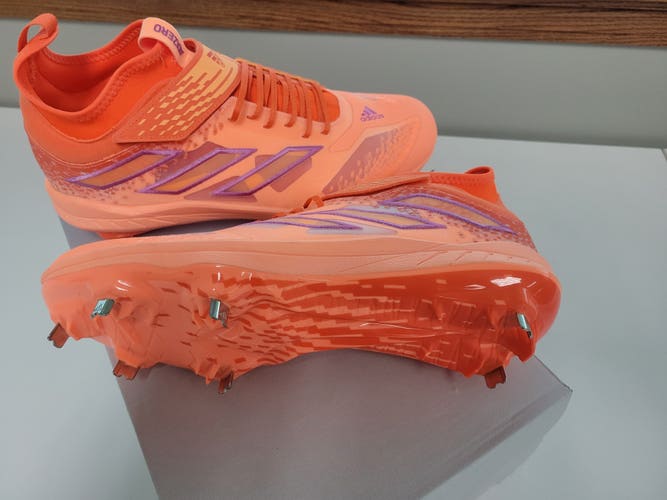 Orange Adult Men's New Size 10 Metal Adidas High Top Adizero Afterburner NWV