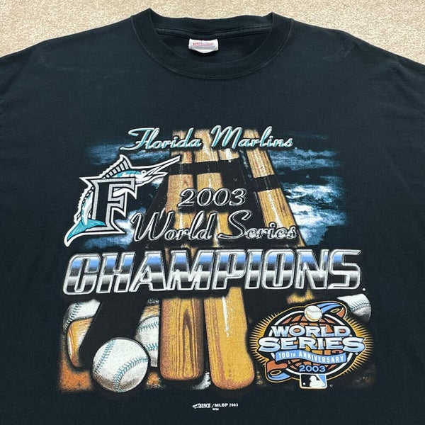 Vintage Florida Marlins 2003 World Series Long Sleeve Shirt - M
