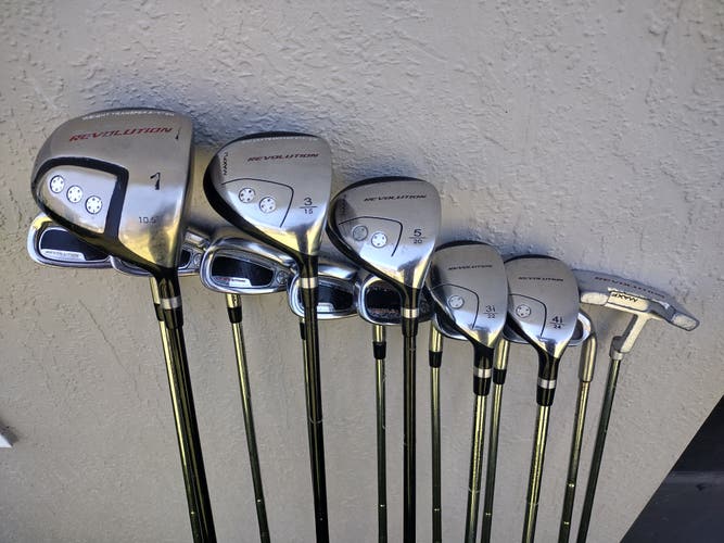 Maxfli Revolution Driver, Fairways, Hybrids, Irons and Putter Golf Set
