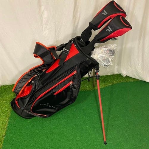 New Left Handed Top Flight Golf Club Set With Everything You Need