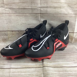 Nike Alpha Menace Pro 3 Football Cleats Black Red CT6649-004 Mens Size 11.5