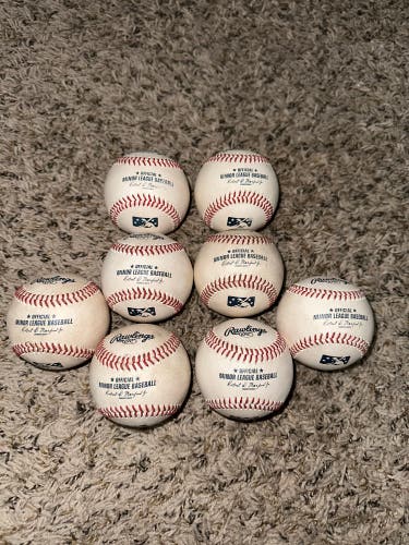 ( 8 ) Rawlings Baseballs ( MiLB )
