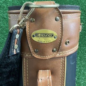 Hornung’s 3-Divider Golf Bag Blue 3754 Single Strap With Cover Nice Rare Item