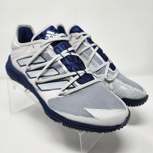 Adidas Baseball Turf Shoes Mens 7.5 Grey Adizero Afterburner 8 KO Logo 3 Stripes