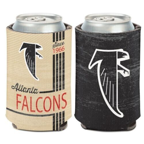 Atlanta Falcons Vintage Design NFL Can Cooler 12oz Collapsible Koozie