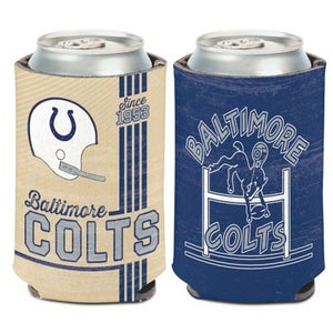 Indianapolis Colts Vintage Design NFL Can Cooler 12oz Collapsible Koozie