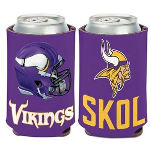 Minnesota Vikings Slogan Design NFL Can Cooler " SKOL "