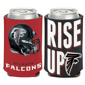 Atlanta Falcons Slogan Design NFL Can Cooler " RISE UP "