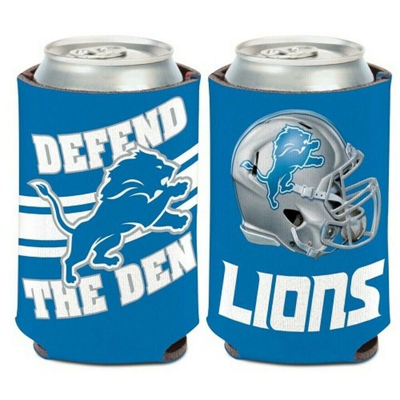 Detroit Lions Slogan Design NFL Can Cooler " DEFEND THE DEN "