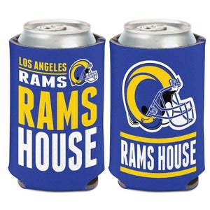 Los Angeles Rams Slogan Design NFL Can Cooler " RAM'S HOUSE "