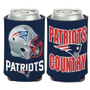 New England Patriots Slogan Design NFL Can Cooler " PATRIOTS COUNTRY "