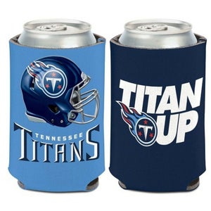 Tennessee Titans Slogan Design NFL Can Cooler " TITAN UP "