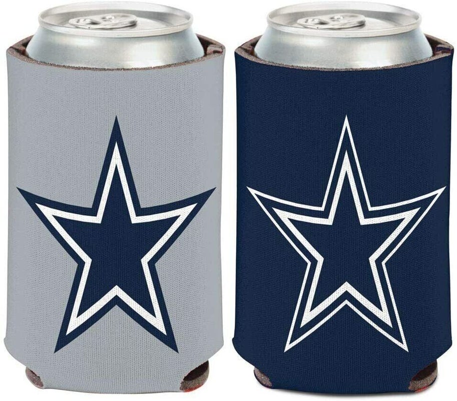 Dallas Cowboys Can Cooler Two Sided Design NFL Collapsible Koozie