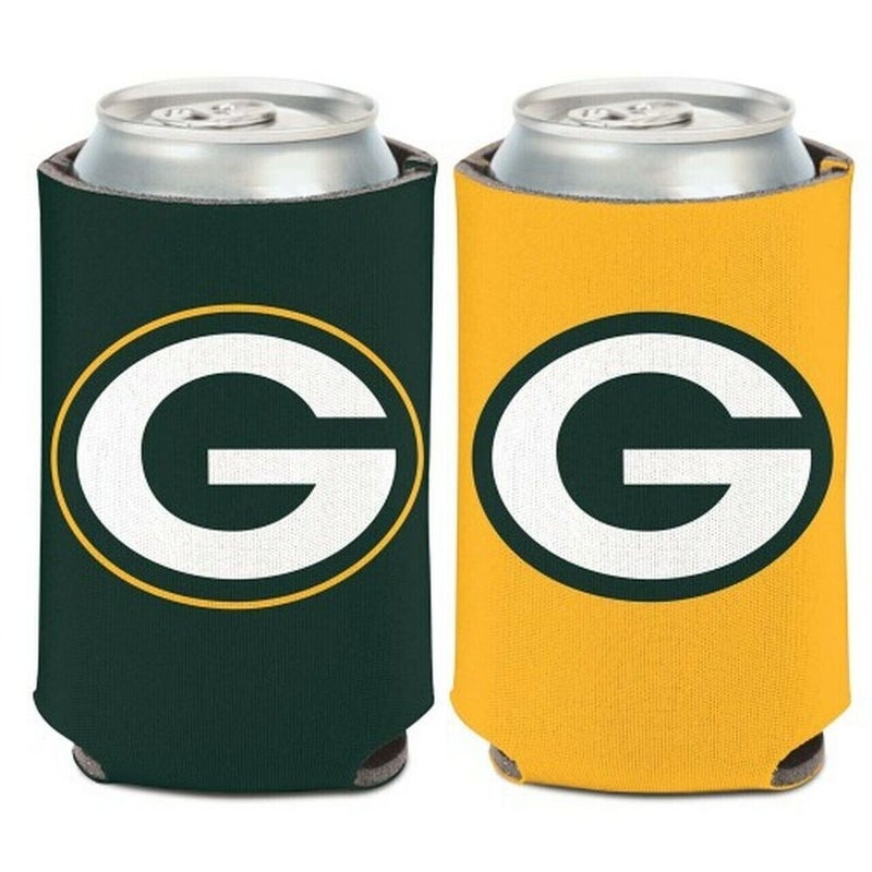 Green Bay Packers Can Cooler Two Sided Design NFL Collapsible Koozie