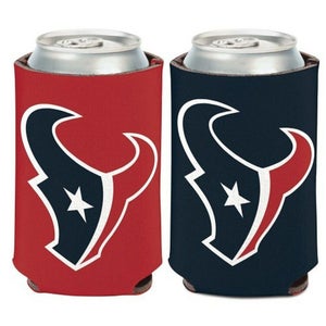 Houston Texans Can Cooler Two Sided Design NFL Collapsible Koozie