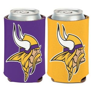 Minnesota Vikings Can Cooler Two Sided Design NFL Collapsible Koozie