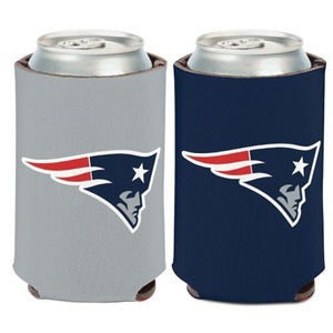 New England Patriots Can Cooler Two Sided Design NFL Collapsible Koozie