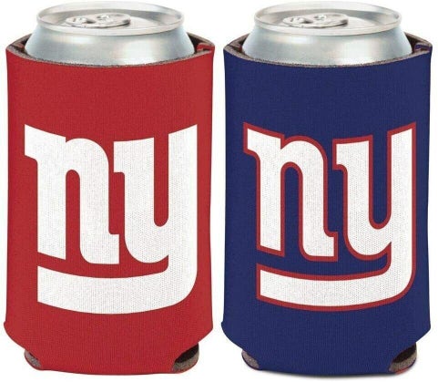 New York Giants Can Cooler Two Sided Design NFL Collapsible Koozie