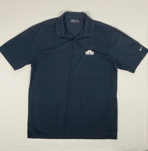 NIKE Fit Dry Men's Size XL Short Sleeve Performance Club Logo Polo Golf Shirt
