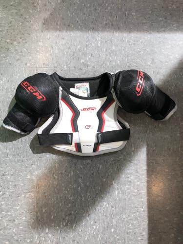 Used Youth CCM U+ Fit03 Hockey Shoulder Pads (Size: Medium)