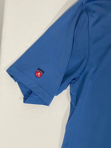 Antigua Golf Men's Size XL Blue Short Sleeve Performance Club Logo Polo Shirt