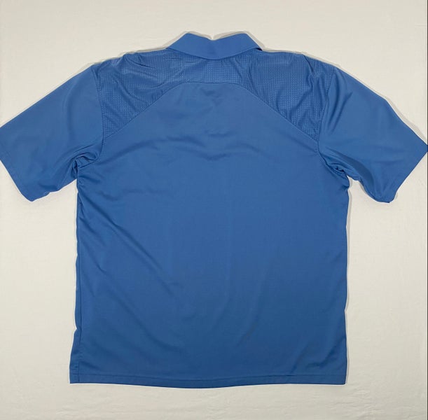 Antigua Golf Men's Size XL Blue Short Sleeve Performance Club Logo Polo Shirt
