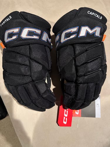 New CCM Capitals Gloves 14" Pro Stock