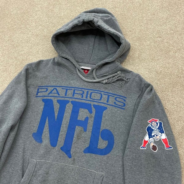 New England Patriots Sweater Adult Large Gray NFL Hoodie Sweatshirt / Hood