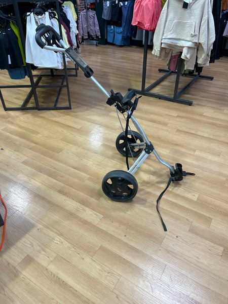 Silver Used Men's Bag Boy Push Cart