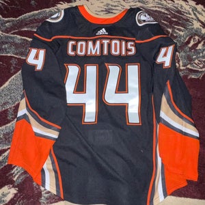 Max Comtois Anaheim Ducks game worn jersey.