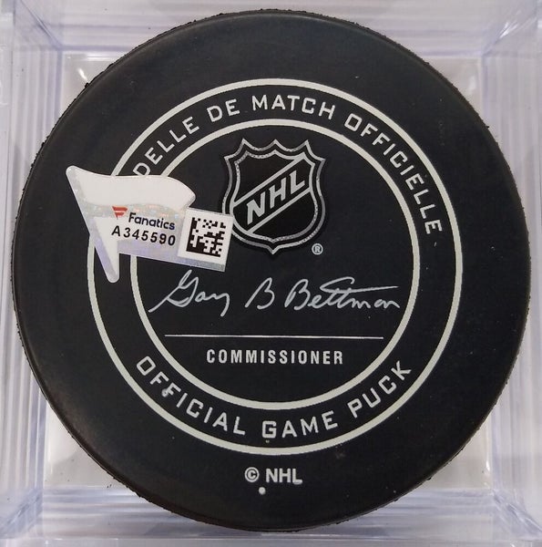 MARTIN BRODEUR NJ Devils AUTOGRAPHED Hockey Hall of Fame Night Game Puck  Signed