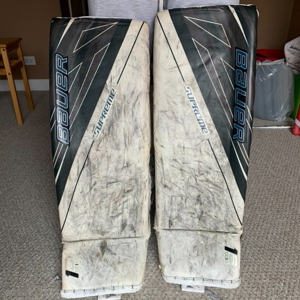 Used Bauer Supreme 1S Od1n Goalie Leg Pads Senior Small