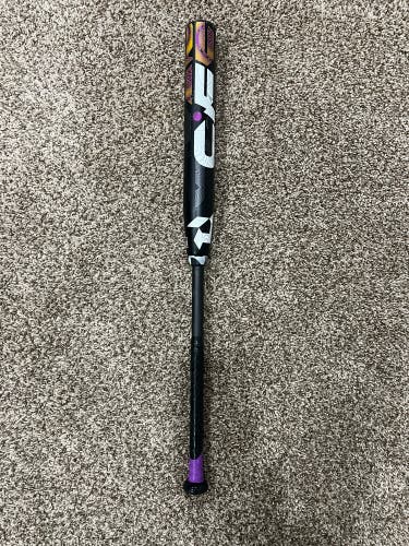 DeMarini CF TXC Fastpitch Bat - WBD2374 (Black/ Purple/White) 33in 22oz