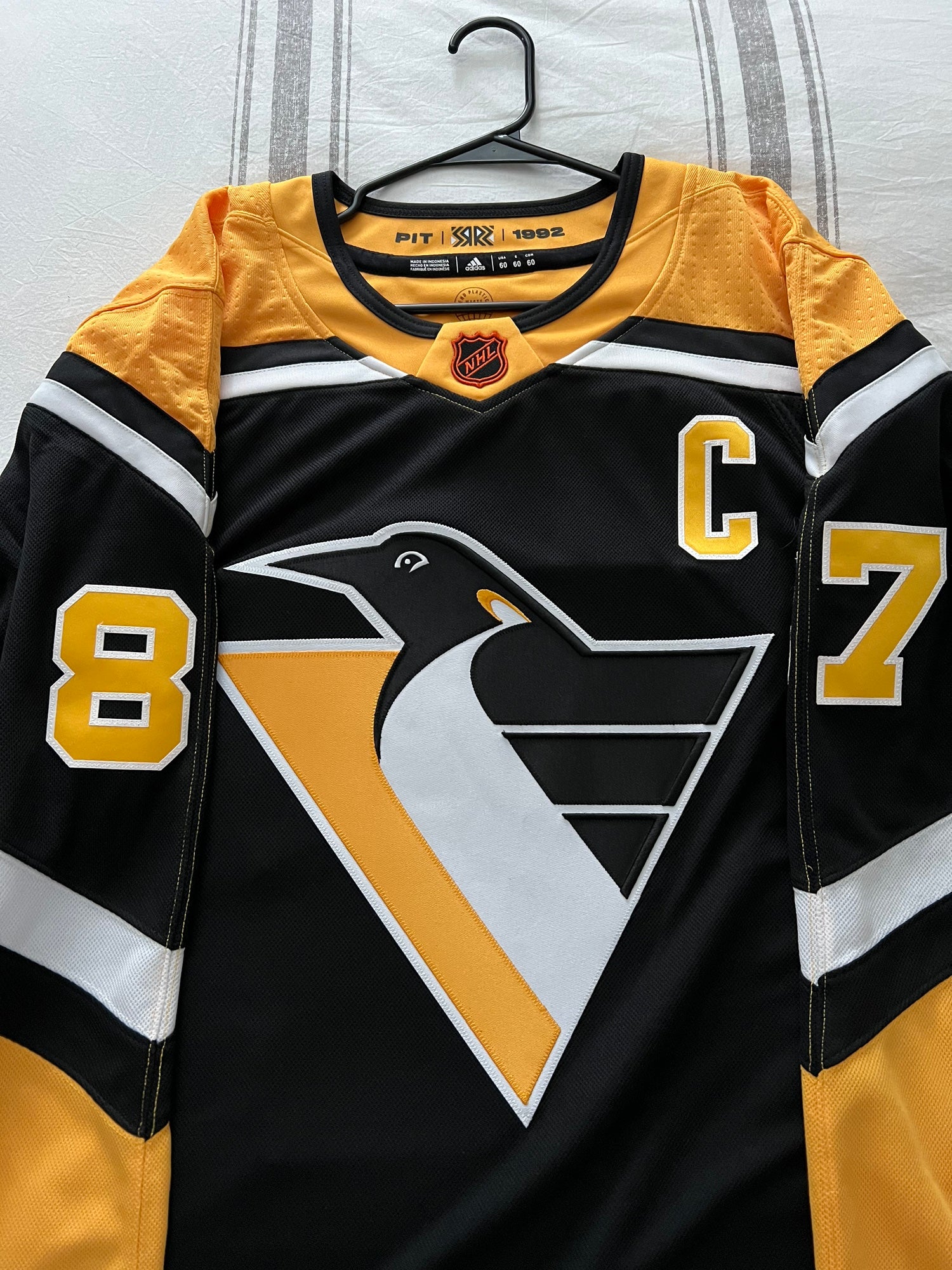 Adidas Reverse Retro Vegas Golden Knights Jersey - Size 60 (4XL