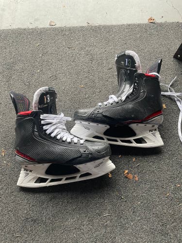 Used Bauer Wide Width Pro Stock Size 10.5 Vapor 2X Pro Hockey Skates