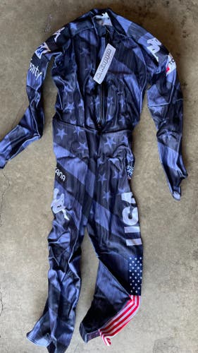 2023 Kappa US Ski Team Men's New XL Non Padded GS Speed Suit