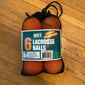 New  6 Pack Lacrosse Ball