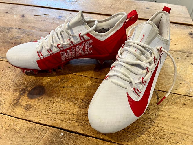 Red Men's Molded Cleats Low Top Huarache