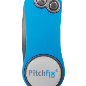NEW Pitchfix Hybrid 2.0 Light Blue/White Divot Tool/Ballmarker/Pencil Sharpener