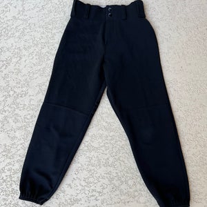 Black Youth Men's Used Medium Alleson Softball Game Pants B R5 S1 L1