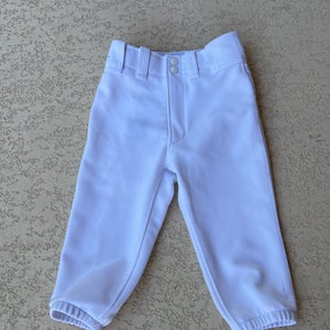 White Youth Men's Used Medium Mizuno Softball Game Pants A R3 S4 L2