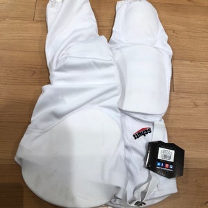 New White Adult Men's Medium Schutt Game Pants