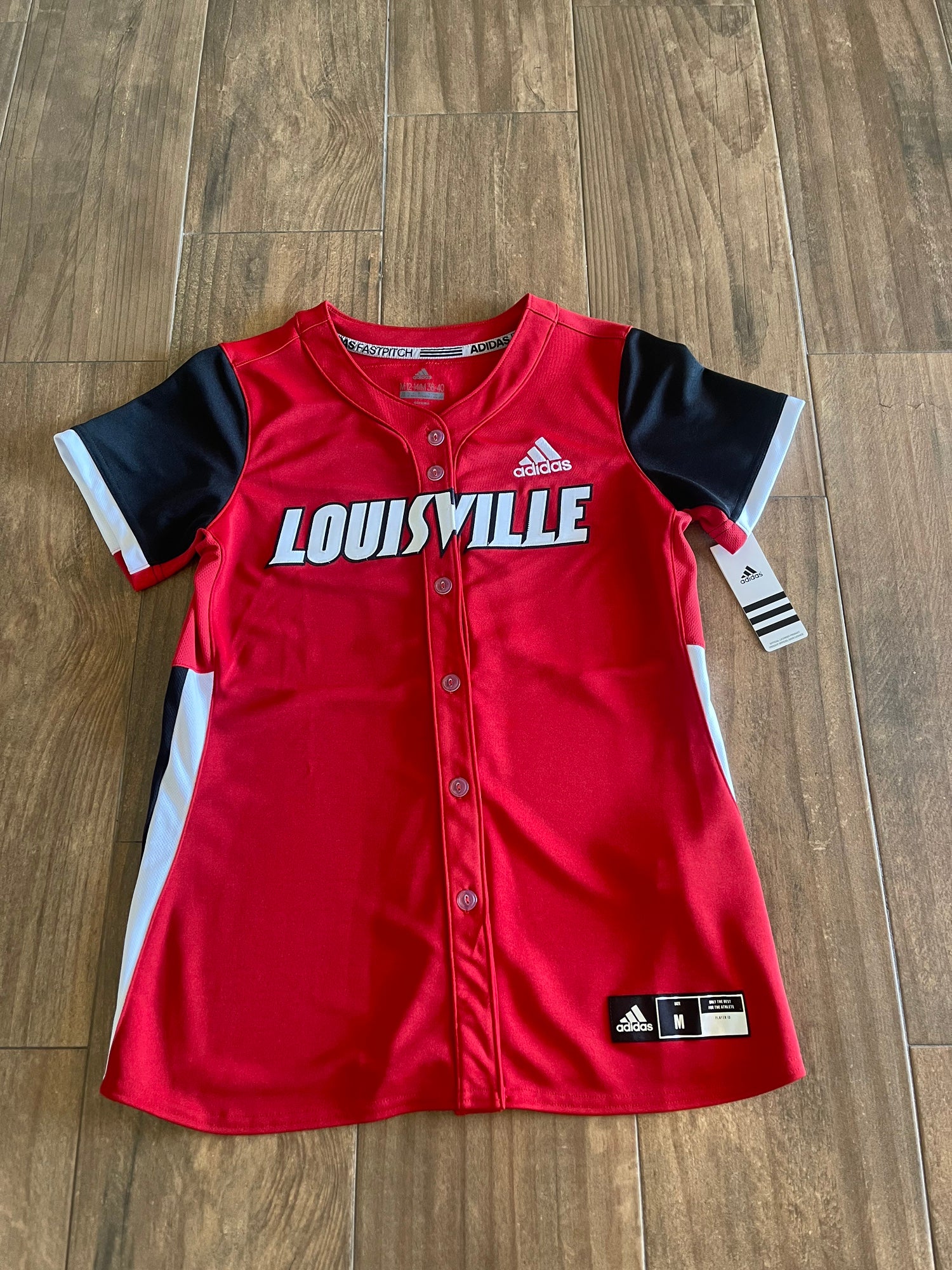 Adidas Louisville Jersey Red Cardinals Jackson 17 Youth M 12-14