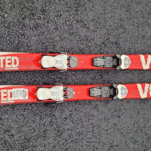 Used Unisex 2010 Volkl 140 cm All Mountain Unlimited AC30 Skis With Bindings