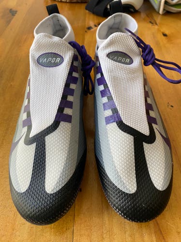 Purple Men's Molded Cleats Mid Top Vapor Edge Pro 360