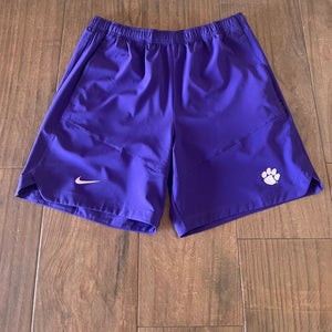 Nike Clemson Tigers Shorts Mens L CW5409 Purple
