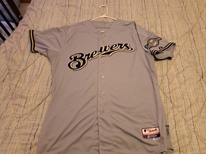 Milwaukee Brewers AC Cool Base Road Jersey size 48 NNOB