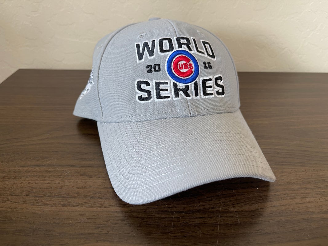 New Era Men's 2016 World Series Champions 39THIRTY Locker Room Chicago Cubs Royal Flex Fit Hat M/L