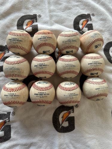 ( 12 ) Rawlings Baseballs ( MiLB )
