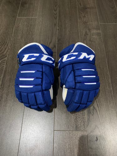 Used CCM 13" Tacks 4 roll pro 2 Gloves Blue